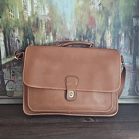 Coach | Bags | Vintage Coach Metropolitan Leather Laptop Briefcase